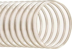 Hi-Tech Duravent - 12" ID, 50' Long, Polyurethane Blower & Duct Hose - Clear, 13-1/4" Bend Radius, 5 In/Hg, 7 Max psi, -65 to 200°F, Oil and Gas Resistant - A1 Tooling