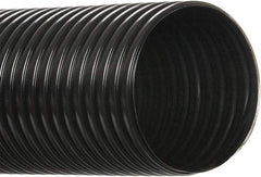 Hi-Tech Duravent - 4" ID, 50' Long, Polyethylene Blower & Duct Hose - Black, 5-3/4" Bend Radius, 3 In/Hg, 5 Max psi, -30 to 160°F, UV Resistant - A1 Tooling