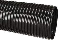 Hi-Tech Duravent - 4" ID, 25' Long, Polyethylene Blower & Duct Hose - Black, 5-3/4" Bend Radius, 3 In/Hg, 5 Max psi, -30 to 160°F, UV Resistant - A1 Tooling