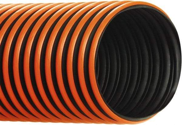 Hi-Tech Duravent - 3" ID, 50' Long, Thermoplastic Rubber Blower & Duct Hose - Black, 4-1/4" Bend Radius, 15 In/Hg, 10 Max psi, -60 to 300°F, Chemical and Abrasion Resistant - A1 Tooling