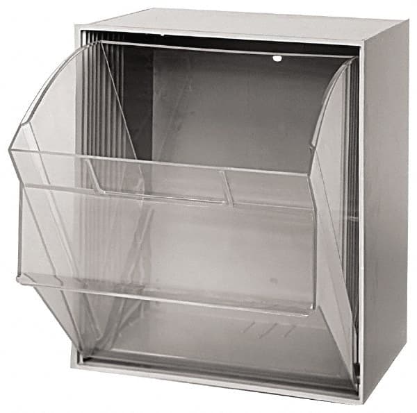 Quantum Storage - 11-13/16" Wide x 13-7/8" High x 11-7/8" Deep, Small Parts Tip Out Stacking Bin Organizer - Polystyrene Frame, 1 Compartments, 11-1/16" Wide x 13-5/8" High x 8-7/8" Deep Bin - A1 Tooling