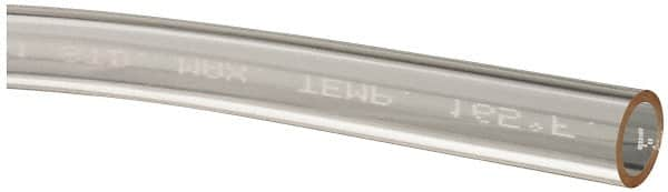 Made in USA - 3/8" ID x 1/2" OD, 1/16" Wall Thickness, Cut to Length (50' Standard Length) Plastic Tube - Clear, 26 Max psi, 65 Hardness - A1 Tooling