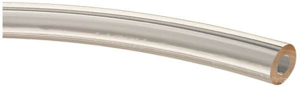 Made in USA - 1/4" ID x 1/2" OD, 1/8" Wall Thickness, Cut to Length (50' Standard Length) Plastic Tube - Clear, 43 Max psi, 40 Hardness - A1 Tooling