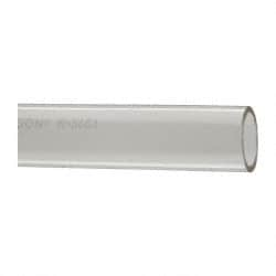 Made in USA - 1" ID x 1-1/4" OD, 1/8" Wall Thickness, Cut to Length (50' Standard Length) Plastic Tube - Clear, 14 Max psi, 40 Hardness - A1 Tooling