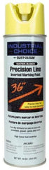 Rust-Oleum - 17 fl oz Yellow Marking Paint - 600' to 700' Coverage at 1" Wide, Water-Based Formula - A1 Tooling