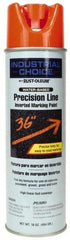 Rust-Oleum - 17 fl oz Orange Marking Paint - 600' to 700' Coverage at 1" Wide, Water-Based Formula - A1 Tooling