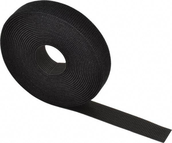 Thomas & Betts - 180" Long Black Nylon & Polyethylene Hook & Loop Strap - 50 Lb Tensile Strength, 1/16" Thick - A1 Tooling