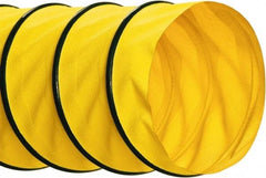 Hi-Tech Duravent - 16" ID, 25' Long, Polyester Blower & Duct Hose - Yellow, 8" Bend Radius, 4.1 In/Hg, 9.7 Max psi, -40 to 250°F - A1 Tooling