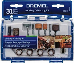 Dremel - 31 Piece Dressing Stones, Drum Sander, Grinding Stones, Sander Bands & Sanding Discs - Set Includes Dressing Stones, Drum Sander, Grinding Stones, Sander Bands & Sanding Discs - A1 Tooling