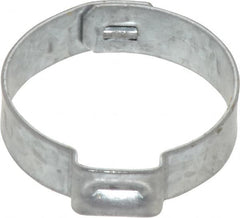 Oetiker - 22.8 to 25.6mm, Zinc-Plated 1-Ear Clamp - 1" Noml Size, 9mm Inner Width, 7mm Wide x 0.75mm Thick, Carbon Steel - A1 Tooling