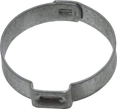 Oetiker - 28.5 to 31.6mm, Zinc-Plated 1-Ear Clamp - 1-1/4" Noml Size, 10mm Inner Width, 7mm Wide x 0.75mm Thick, Carbon Steel - A1 Tooling