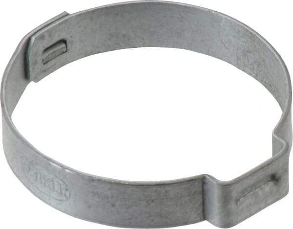 Oetiker - 30 to 33.1mm, Zinc-Plated 1-Ear Clamp - 1-5/16" Noml Size, 10mm Inner Width, 7mm Wide x 0.75mm Thick, Carbon Steel - A1 Tooling