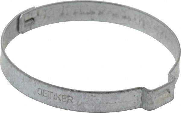 Oetiker - 48.4 to 51.5mm, Zinc-Plated 1-Ear Clamp - 2" Noml Size, 10mm Inner Width, 7mm Wide x 0.75mm Thick, Carbon Steel - A1 Tooling