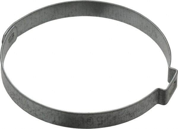 Oetiker - 52.9 to 56mm, Zinc-Plated 1-Ear Clamp - 2-3/16" Noml Size, 10mm Inner Width, 7mm Wide x 0.75mm Thick, Carbon Steel - A1 Tooling