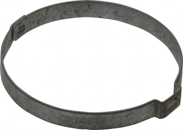 Oetiker - 55.9 to 59mm, Zinc-Plated 1-Ear Clamp - 2-5/16" Noml Size, 10mm Inner Width, 7mm Wide x 0.75mm Thick, Carbon Steel - A1 Tooling