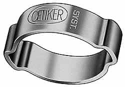 Oetiker - 26.3 to 31mm, Zinc-Plated 2-Ear Clamp - 1-3/16" Noml Size, 7.38mm Inner Width, 10mm Wide x 1.5mm Thick, Carbon Steel - A1 Tooling