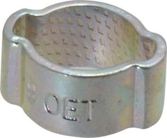 Oetiker - 7 to 9mm, Zinc-Plated 2-Ear Clamp - 5/16" Noml Size, 3.14mm Inner Width, 7mm Wide x 1mm Thick, Carbon Steel - A1 Tooling