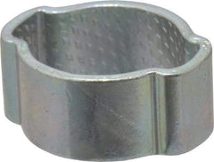 Oetiker - 8.1 to 11mm, Zinc-Plated 2-Ear Clamp - 3/8" Noml Size, 4.55mm Inner Width, 7mm Wide x 1mm Thick, Carbon Steel - A1 Tooling