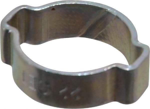 Oetiker - 18 to 22mm, Zinc-Plated 2-Ear Clamp - 13/16" Noml Size, 6.28mm Inner Width, 9mm Wide x 1.5mm Thick, Carbon Steel - A1 Tooling