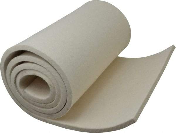 Made in USA - 3/8 Inch Thick x 60 Inch Wide x 12 Inch Long, Pressed Wool Felt Sheet - 6 Lbs/Square Yd., White, 500 psi - A1 Tooling