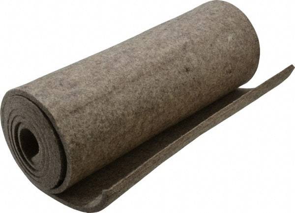 Made in USA - 1/4 Inch Thick x 60 Inch Wide x 12 Inch Long, Pressed Wool Felt Sheet - 4 Lbs/Square Yd., Gray, 400 psi - A1 Tooling