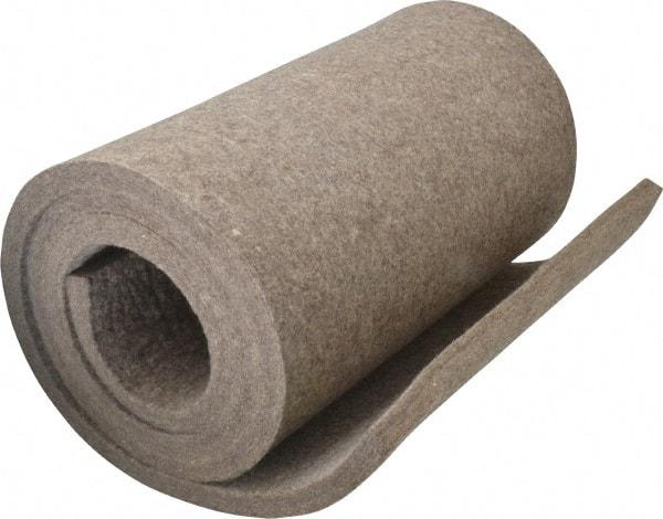 Made in USA - 1/2 Inch Thick x 60 Inch Wide x 12 Inch Long, Pressed Wool Felt Sheet - 8 Lbs/Square Yd., Gray, 400 psi - A1 Tooling