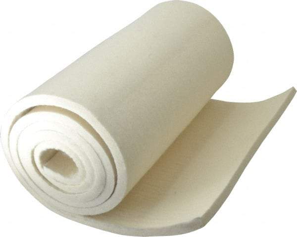 Made in USA - 3/8 Inch Thick x 66 Inch Wide x 12 Inch Long, Pressed Wool Felt Sheet - 4.6 Lbs/Square Yd., White, 400 psi - A1 Tooling