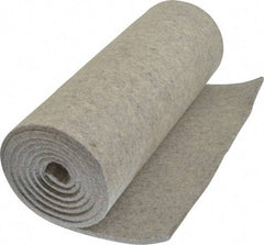 Made in USA - 1/4 Inch Thick x 72 Inch Wide x 12 Inch Long, Pressed Wool Felt Sheet - 3.1 Lbs/Square Yd., Gray, 250 psi - A1 Tooling