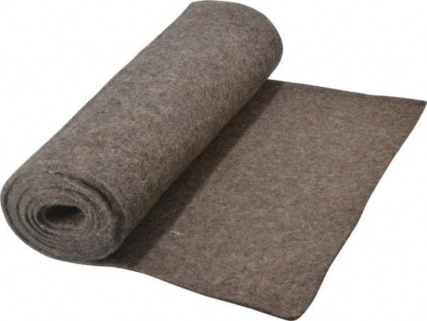 Made in USA - 1/8 Inch Thick x 72 Inch Wide x 12 Inch Long, Pressed Wool Felt Sheet - 1.1 Lbs/Square Yd., Gray, 75 psi - A1 Tooling