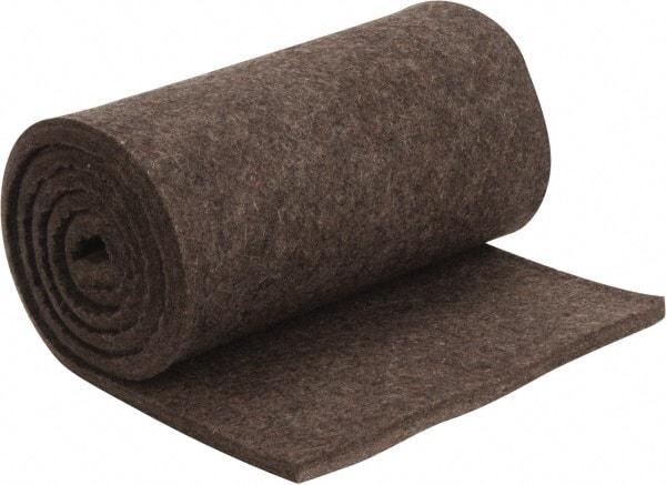 Made in USA - 1/2 Inch Thick x 72 Inch Wide x 12 Inch Long, Pressed Wool Felt Sheet - 4.2 Lbs/Square Yd., Gray, 75 psi - A1 Tooling