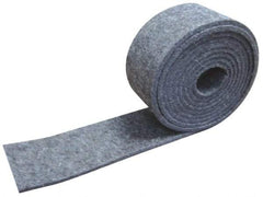 Made in USA - 1/8 Inch Thick x 1 Inch Wide x 5 Ft. Long, Felt Stripping - Gray, Plain Backing - A1 Tooling