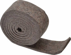 Made in USA - 1/4 Inch Thick x 2 Inch Wide x 5 Ft. Long, Felt Stripping - Gray, Plain Backing - A1 Tooling