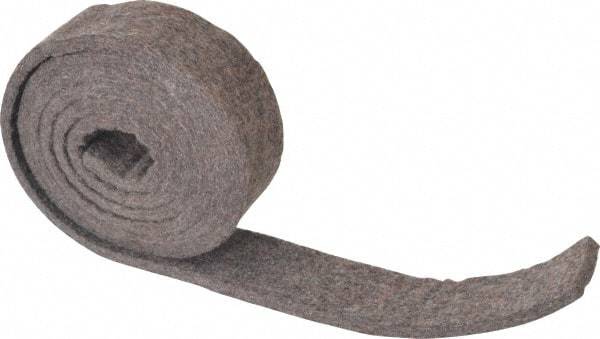 Made in USA - 1/4 Inch Thick x 1-1/2 Inch Wide x 5 Ft. Long, Felt Stripping - Gray, Plain Backing - A1 Tooling