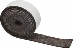 Made in USA - 1/8 Inch Thick x 1 Inch Wide x 5 Ft. Long, Felt Stripping - Gray, Adhesive Backing - A1 Tooling