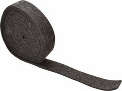 Made in USA - 1/8 Inch Thick x 1 Inch Wide x 10 Ft. Long, Felt Stripping - Gray, Plain Backing - A1 Tooling