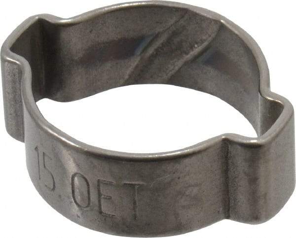 Oetiker - 12.5 to 15mm, 2 Ear Clamp - 9/16" Nominal Size - A1 Tooling