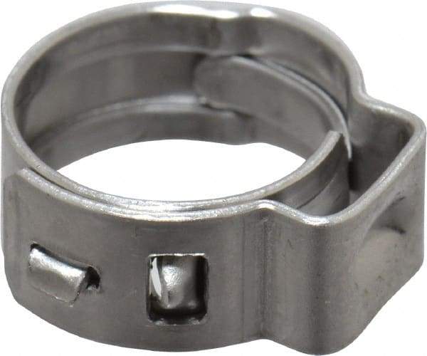 Oetiker - Stepless Ear Clamp - 3/8" Noml Size, 5.5mm Inner Width, 5mm Wide x 0.5mm Thick, Stainless Steel - A1 Tooling