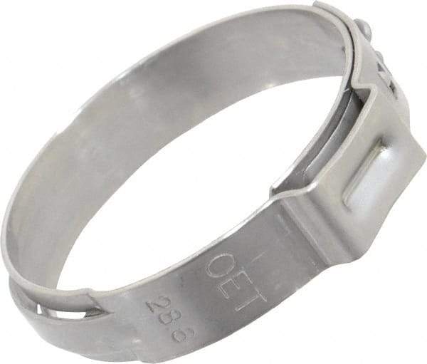 Oetiker - Stepless Ear Clamp - 1-1/8" Noml Size, 10mm Inner Width, 7mm Wide x 0.6mm Thick, Stainless Steel - A1 Tooling