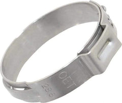 Oetiker - Stepless Ear Clamp - 1-1/8" Noml Size, 10mm Inner Width, 7mm Wide x 0.6mm Thick, Stainless Steel - A1 Tooling