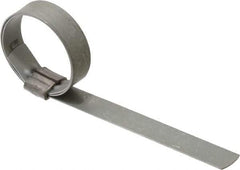 IDEAL TRIDON - 1-1/4" ID Galvanized Steel Preformed J-Type Clamp - 1/2" Wide, 0.03" Thick - A1 Tooling