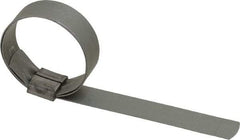 IDEAL TRIDON - 1-1/2" ID Galvanized Steel Preformed J-Type Clamp - 5/8" Wide, 0.03" Thick - A1 Tooling