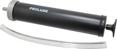 PRO-LUBE - Oil Lubrication Aluminum Suction Gun - For 16 oz Container, Use with Non-Corrosive Liquids - A1 Tooling