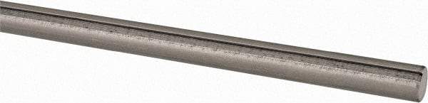 Made in USA - 3/8" Diam, 2' Long, 1045 Steel Keyed Round Linear Shafting - 3/32" Key - A1 Tooling