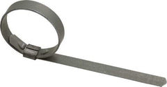 IDEAL TRIDON - 1-3/8" ID Galvanized Steel Preformed Center Punch Clamp - 3/8" Wide, 0.025" Thick - A1 Tooling