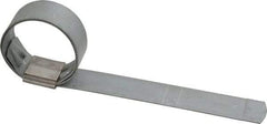 IDEAL TRIDON - 1" ID Galvanized Steel Preformed Center Punch Clamp - 5/8" Wide, 0.025" Thick - A1 Tooling