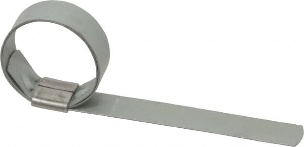 IDEAL TRIDON - 1-1/4" ID Galvanized Steel Preformed Center Punch Clamp - 5/8" Wide, 0.025" Thick - A1 Tooling