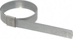 IDEAL TRIDON - 2" ID Galvanized Steel Preformed Center Punch Clamp - 5/8" Wide, 0.025" Thick - A1 Tooling