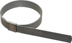 IDEAL TRIDON - 2-1/2" ID Galvanized Steel Preformed Center Punch Clamp - 5/8" Wide, 0.03" Thick - A1 Tooling