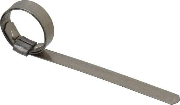 IDEAL TRIDON - 13/16" ID, Grade 201, Stainless Steel Preformed J-Type Clamp - 3/8" Wide x 0.025" Thick - A1 Tooling