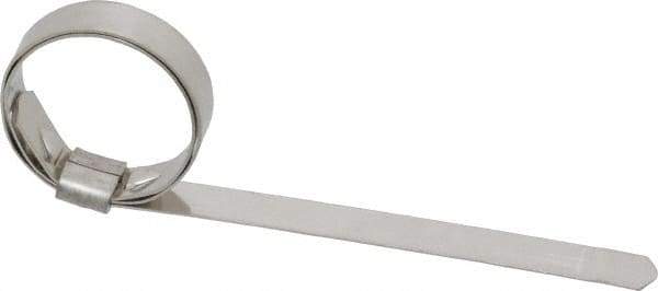 IDEAL TRIDON - 1" ID, Grade 201, Stainless Steel Preformed J-Type Clamp - 3/8" Wide x 0.025" Thick - A1 Tooling